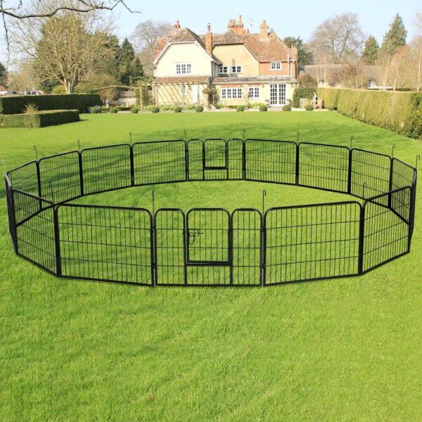 Yaheetech Dog Playpen 16 Panels 24 Inch