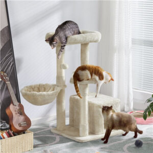Yaheetech 34.5″ Height Cat Tree with Condo
