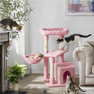 Yaheetech 34.5″ Height Cat Tree with Condo