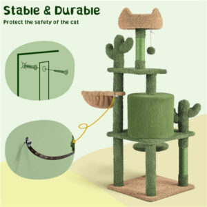 Yaheetech 53''H Cat Cactus Tree