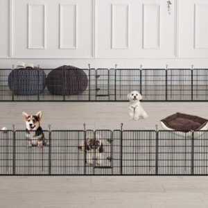 Yaheetech Dog Playpen 16 Panels 40 Inch