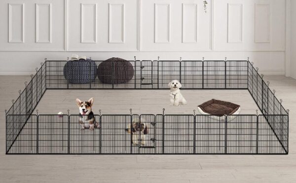 Yaheetech Dog Playpen 16 Panels 40 Inch