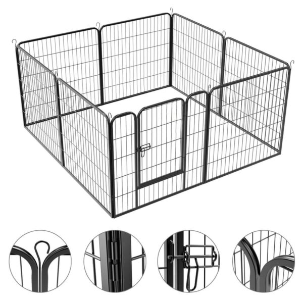Yaheetech Puppy Playpen 8 Panels 32 Inch