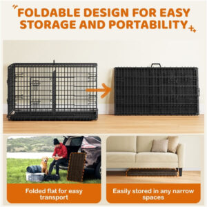 Yaheetech Double Door Dog Crate