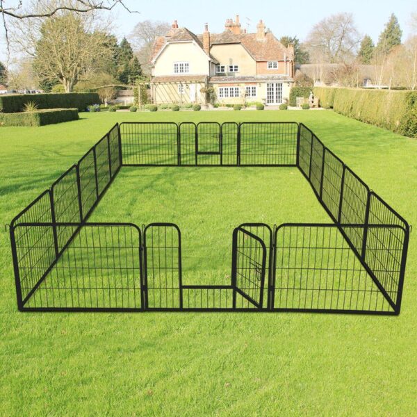 Yaheetech Dog Playpen 16 Panels 24 Inch