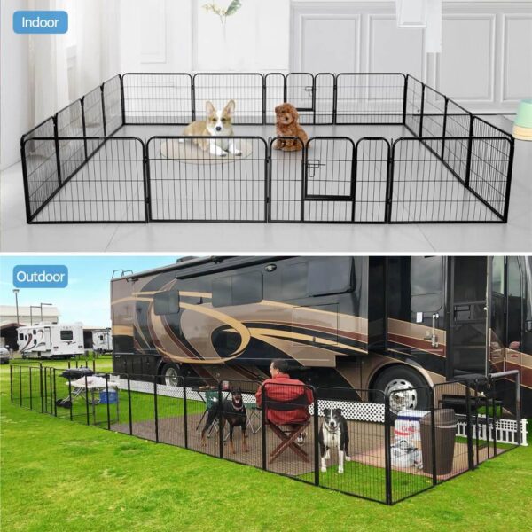 Yaheetech Dog Playpen 16 Panels 24 Inch